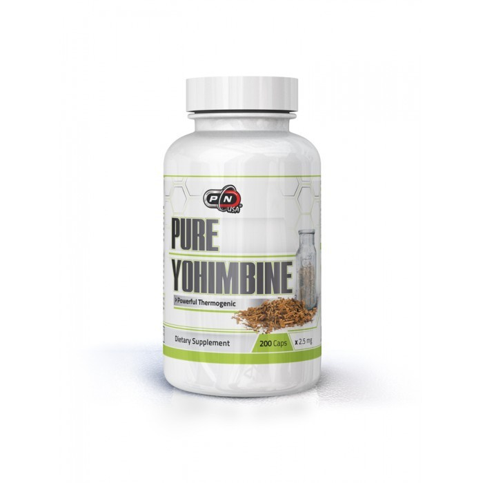 Pure Nutrition - 100% Pure Yohimbine / 200 caps.​